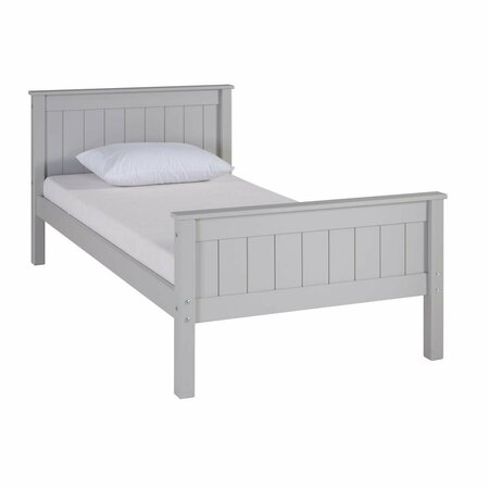 KD CAMA DE BEBE Harmony Twin Size Wood Platform Bed Dove Gray KD3239684